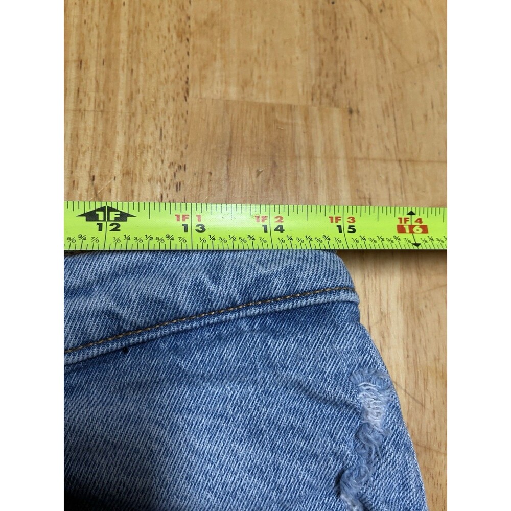 Abercrombie & Fitch Ultra High Rise Kick Flare Jean 29/8s Distressed Light Wash - Picture 12 of 14